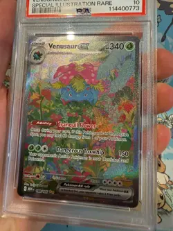 2023 Pokemon MEW 151 Venusaur ex Special Illustration Rare PSA 10 198/165 - Image 3