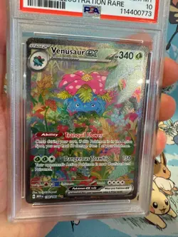 2023 Pokemon MEW 151 Venusaur ex Special Illustration Rare PSA 10 198/165 - Image 4