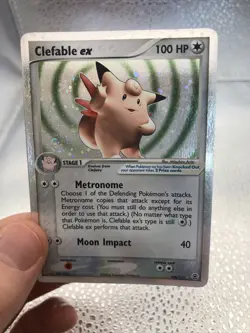 Pokemon English TCG Clefable ex 106/112 Fire Red & Leaf Green Holo SWIRL 🌀 - Image 1