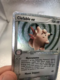 Pokemon English TCG Clefable ex 106/112 Fire Red & Leaf Green Holo SWIRL 🌀 - Image 2