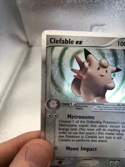 Pokemon English TCG Clefable ex 106/112 Fire Red & Leaf Green Holo SWIRL 🌀 - Image 4
