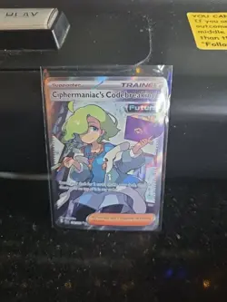 Pokemon Ciphermaniac's Codebreaking Trainer-Supporter Full Art Temporal Forces - Image 1