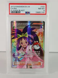 Iris - Plasma Blast - POKEMON - 101/101 - Ultra Rare - 2013 - PSA 8 - Image 1