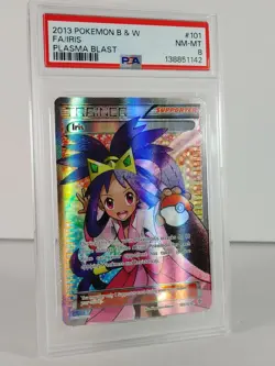 Iris - Plasma Blast - POKEMON - 101/101 - Ultra Rare - 2013 - PSA 8 - Image 2