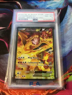Pokemon TCG Charizard EX XY121 Black Star Promo Holo Red & Blue PSA 8 - Image 2