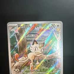 Pokemon TCG ME Phantasmal Flames Meowth 106/094 Illustration Rare Full Art Holo - Image 2