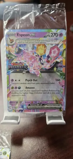 Pokemon TCG Set Of 3 Stamped Prismatic EX Evolutions - Eevee, Leafeon, & Espeon - Image 2