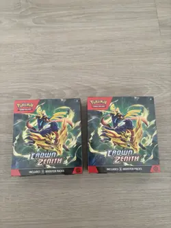 Lot of 2 Pokemon TCG Crown Zenith Booster Bundle Factory Sealed - Image 1