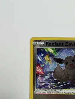 Radiant Eevee SWSH230 Pokemon Go Sword & Shield Black Star Promo Near Mint - Image 2