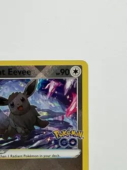 Radiant Eevee SWSH230 Pokemon Go Sword & Shield Black Star Promo Near Mint - Image 3