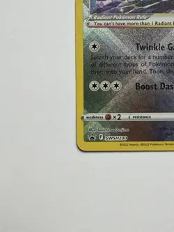 Radiant Eevee SWSH230 Pokemon Go Sword & Shield Black Star Promo Near Mint - Image 5