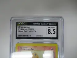 2000 Pokemon Base Set 2 Charmander 69/130 CGC 8.5 - Image 2