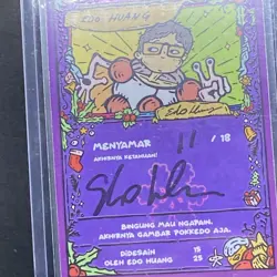 Pokkedo Xmas V3 Edo Huang (Mr. Mime Alt) 11/25 - Pokemon Custom Fan Art SIGNED - Image 3