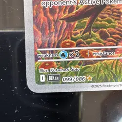 Pokemon TCG-Larvesta Black Bolt 099/086 Illustration Rare English NM - Image 4