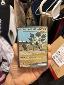 Pokemon TCG Sandy Shocks EX Paradox Rift 250/182 Holo Special Illustration Rare - Image 1