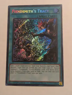 Yu-Gi-Oh! TCG Fiendsmith's Tract Secret Rare 1st Edition INFO-EN061 - Image 1