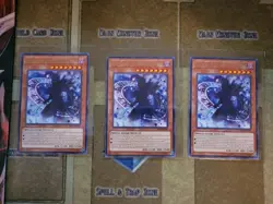 YUGIOH 3X MAGICIAN OF DARK ILLUSION LED6-EN006 RARE UNLIMITED ED NM - Image 1