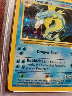 Gyarados Base Set Holo Pokemon Card WOTC Near Mint PSA 7 - Image 2