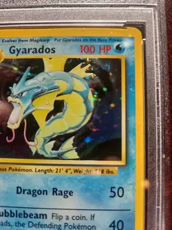 Gyarados Base Set Holo Pokemon Card WOTC Near Mint PSA 7 - Image 4