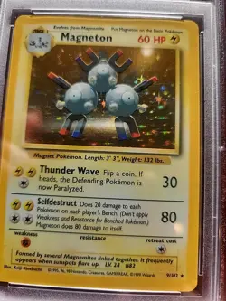 Magneton Base Set Holo Pokemon Card WOTC Near Mint PSA 7 - Image 5