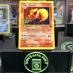 Pokemon Cards Flareon 3/64 Jungle Holo Rare - Image 1
