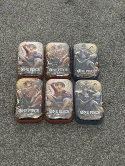 6 x One Piece Card Game Mini-Tin Pack Set Vol.2 Brand New Sealed (Description) - Image 1