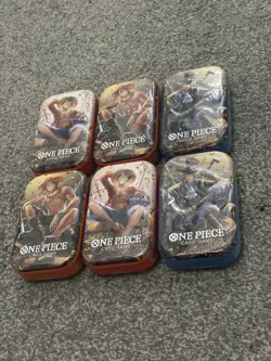 6 x One Piece Card Game Mini-Tin Pack Set Vol.2 Brand New Sealed (Description) - Image 3