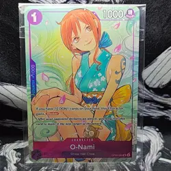 Namco One Piece CCG O-Nami OP05-062 Promotion Foil Character Card Blocker +1000 - Image 1
