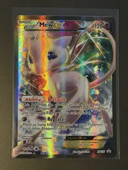 Pokemon Mew EX XY126 Full Art Black Star Ultra Rare Promo Card NM/M Holo - Image 1