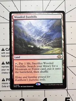 Trading card singles for Magic the Gathering: Wooded Foothills - Image 1
