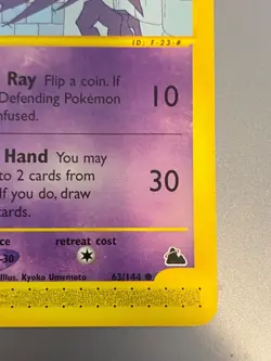 Pokemon TCG Haunter Card 63/144 WOTC Skyridge, Regular Common, EN-MP 2003 - Image 3