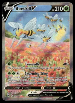 Pokemon Cards Beedrill V 161/189 Astral Radiance Rare Ultra - Image 1