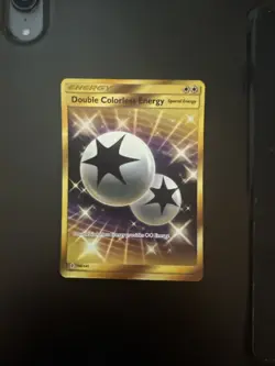 Pokemon Double Colorless Energy SM Guardians Rising Card 166/145 Secret Rare - Image 1