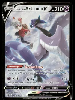 Pokemon Cards Galarian Articuno V TG16/TG30 Astral Radiance Trainer Gallery Holo - Image 1