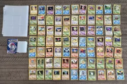 Vintage Pokemon Card Lot (297) Original Base Set - Multiple Doubles! Please Read - Image 1