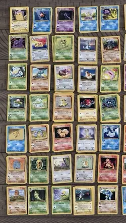 Vintage Pokemon Card Lot (297) Original Base Set - Multiple Doubles! Please Read - Image 3