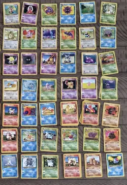 Vintage Pokemon Card Lot (297) Original Base Set - Multiple Doubles! Please Read - Image 4