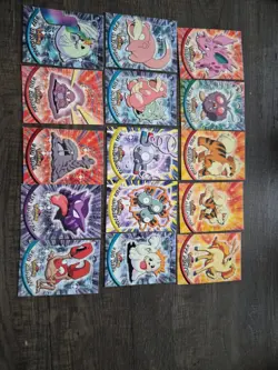 Blue Topps Pokemon Cards TV Animation Edition Lot Of 27 1999 1st Edition - Image 1