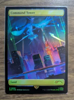 MTG Command Tower (0806) Rainbow Foil Hatsune Miku Secret Lair Drop NM - Image 1
