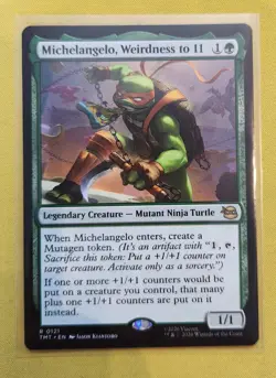 MtG TCG: TMT, Michelangelo, Weirdness to 11 #0121 Rare - Image 1