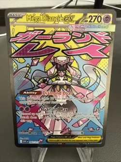 Pokemon TCG Mega Diancie EX 267/217 Mega Attack Rare Ascended Heroes NM/M - Image 1