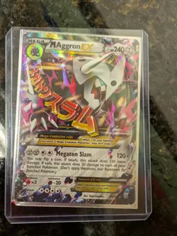 Pokemon M Aggron EX 94/160 XY Primal Clash Mega Holo Ultra Rare - Image 1