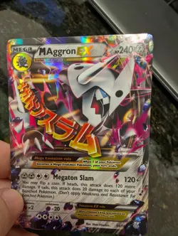 Pokemon M Aggron EX 94/160 XY Primal Clash Mega Holo Ultra Rare - Image 2
