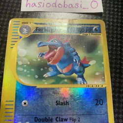 Pokemon Feraligatr 46/165 Expedition Base Set Reverse Holo Rare HP Condition - Image 4