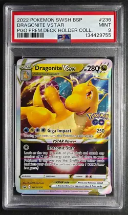 Pokemon 2022 Dragonite VSTAR #236 PSA 9 MINT -- USA SHIPPING ONLY - Image 1