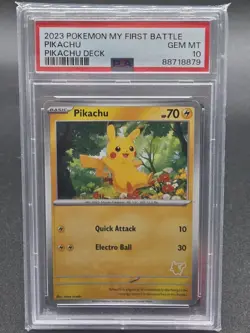 2023 Pokemon My First Battle Pikachu Deck POP 9 - PSA 10 - Image 1