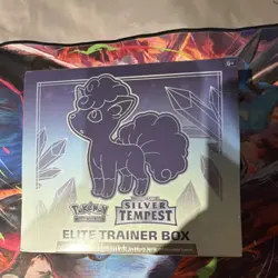 Pokemon Sword & Shield Silver Tempest Elite Trainer Box Alolan Vulpix - Image 1