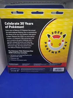 🔥Pokemon TCG Pokemon Day 2026 Collection Box 30th Anniversary |BRAND NEW SEALED - Image 3