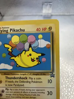 Pokemon English TCG Flying Pikachu 25 Black Star Promo WOTC LP-NM! - Image 3