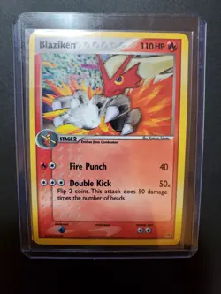 POKEMON TCG BLAZIKEN 1/17 HOLO RARE LP POP SERIES 1 - Image 1